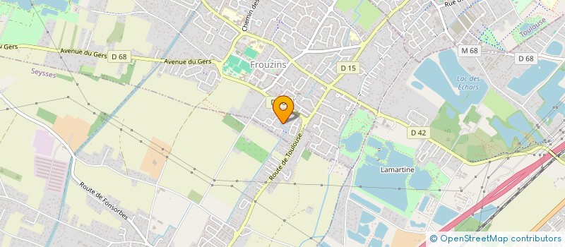 localisation de l'entreprise CLYK  FROUZINS