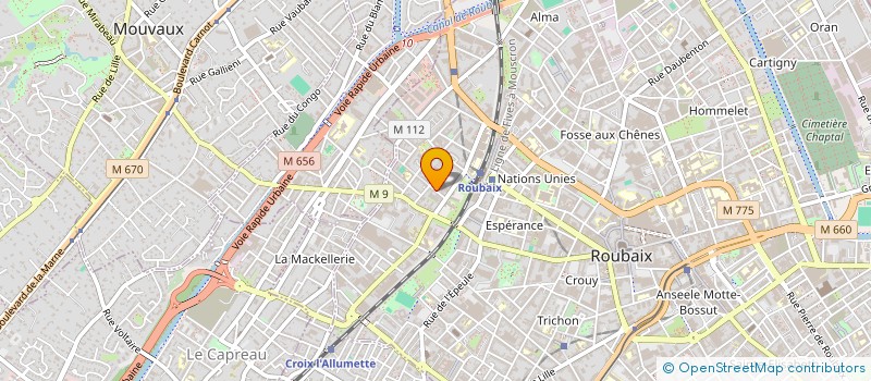 localisation de l'entreprise CLYK FRAGRANCE  ROUBAIX