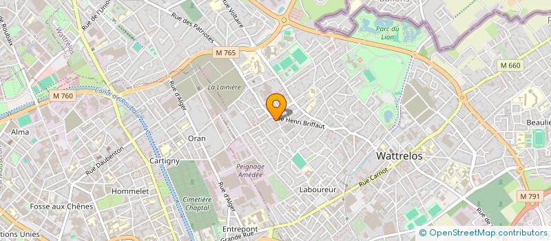 localisation de l'entreprise CLYM SARL à WATTRELOS