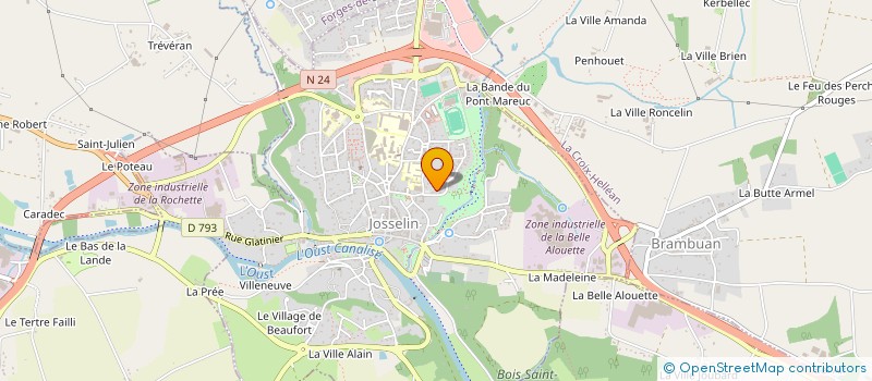 localisation de l'entreprise CLYMM  JOSSELIN