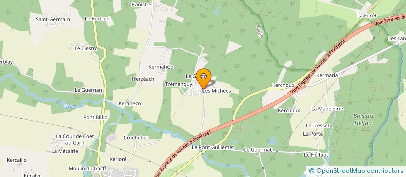 localisation de l'entreprise CLYN 2  ELVEN