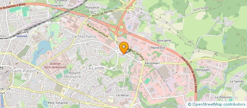 localisation de l'entreprise CLYNE&SENS à VANNES