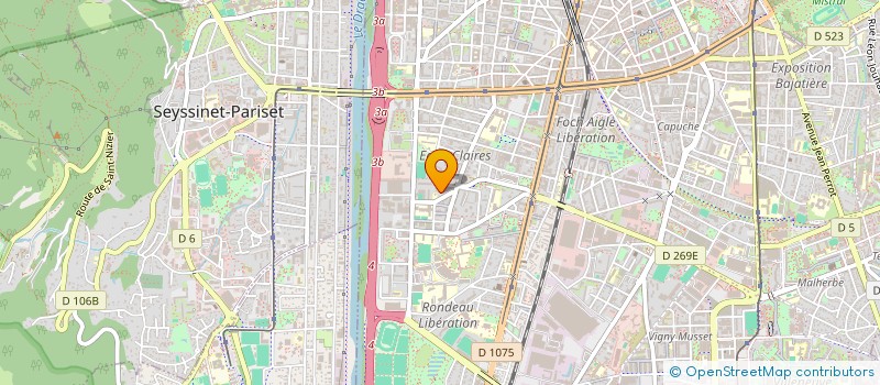 localisation de l'entreprise CLZ COURTAGE à GRENOBLE