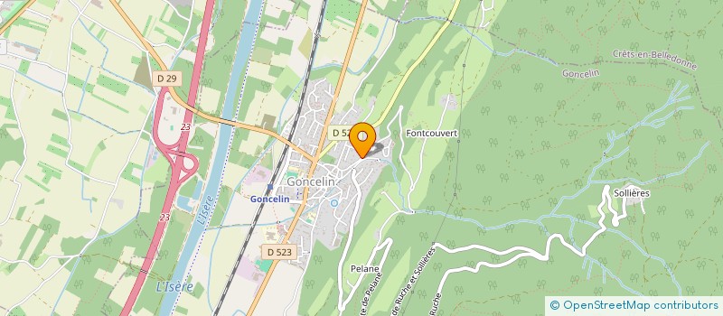 localisation de l'entreprise CLZ.GRESIVAUDAN  GONCELIN