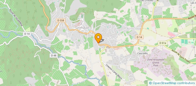 localisation de l'entreprise CM 127  GRIMAUD