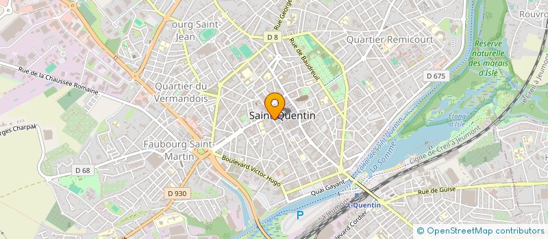 localisation de l'entreprise CM 33 à SAINT-QUENTIN