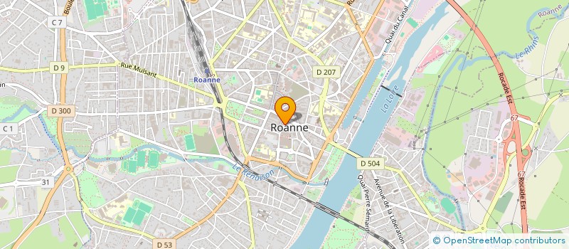 localisation de l'entreprise CM+  ROANNE