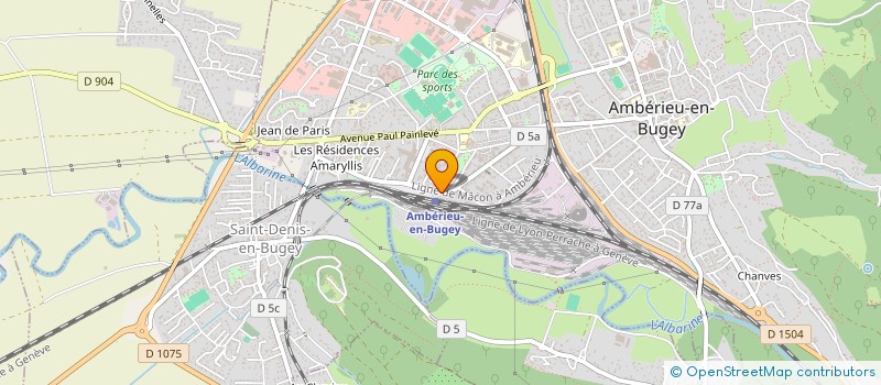 localisation de l'entreprise CM à AMBERIEU-EN-BUGEY