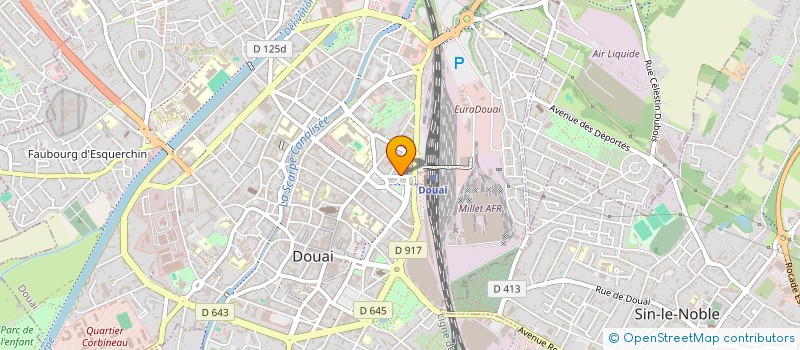 localisation de l'entreprise CM à DOUAI