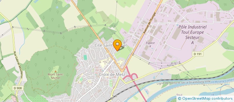 localisation de l'entreprise CM  TOUL