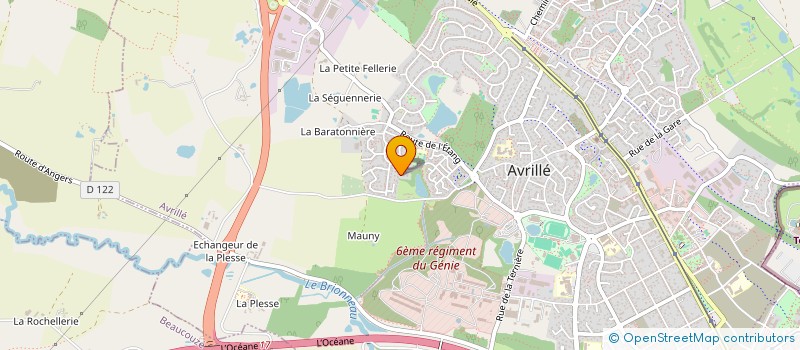 localisation de l'entreprise CM à AVRILLE