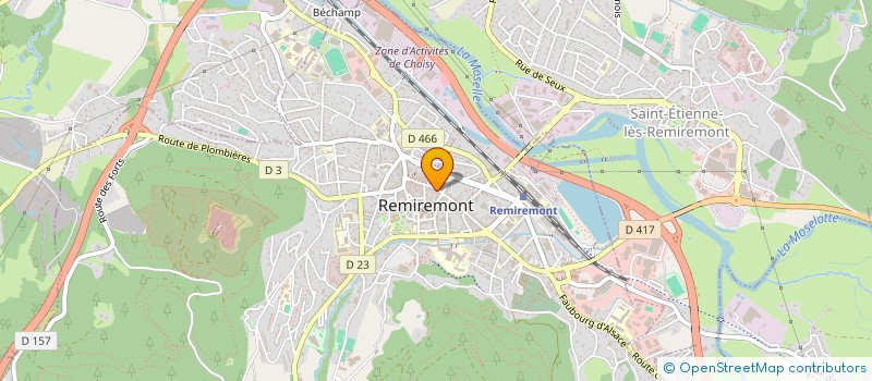 localisation de l'entreprise CM  REMIREMONT