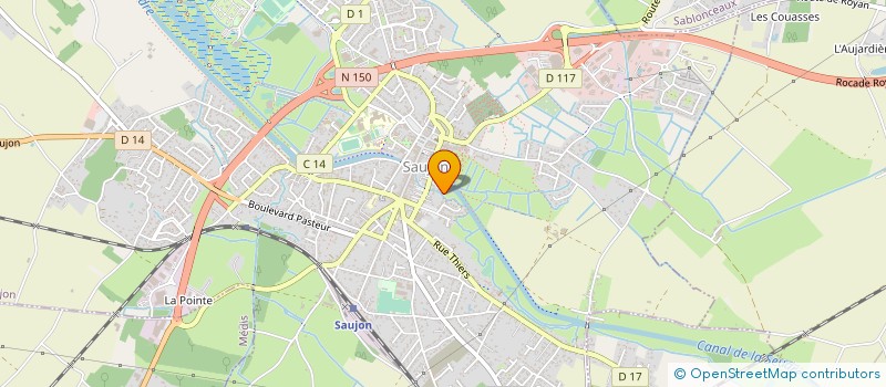 localisation de l'entreprise CM AGRO  SAUJON