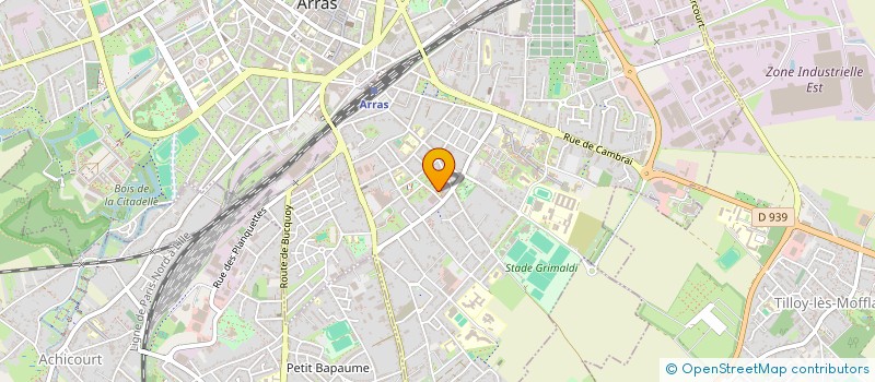 localisation de l'entreprise CM ANIMATION à ARRAS