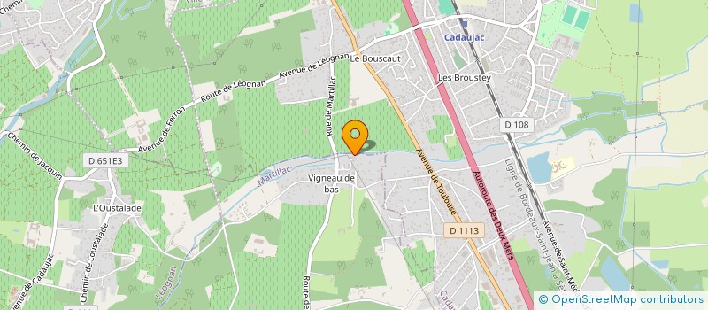 localisation de l'entreprise CM ASSOCIES  MARTILLAC