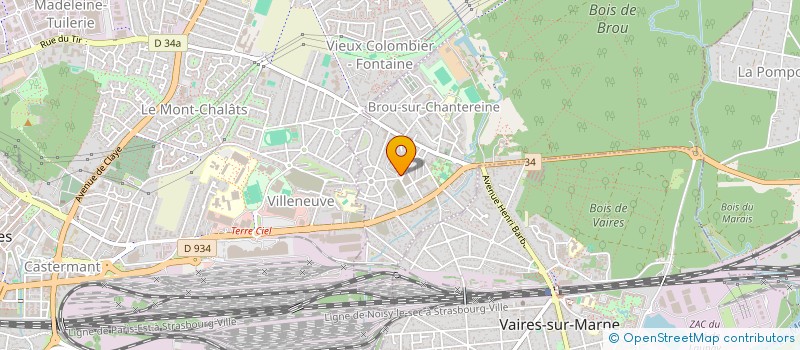 localisation de l'entreprise CM ASSURANCES  BROU-SUR-CHANTEREINE