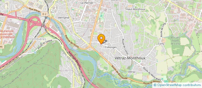 localisation de l'entreprise CM AUTOMOBILE  VETRAZ-MONTHOUX