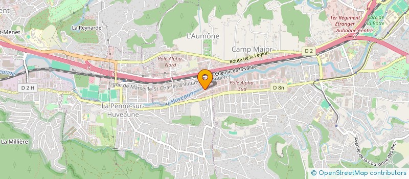 localisation de l'entreprise CM AUTOS  LA PENNE-SUR-HUVEAUNE