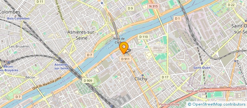 localisation de l'entreprise CM BAT à CLICHY