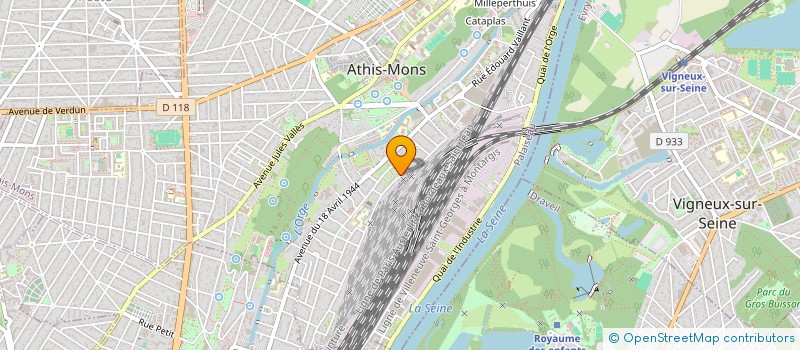 localisation de l'entreprise CM BAT  ATHIS-MONS