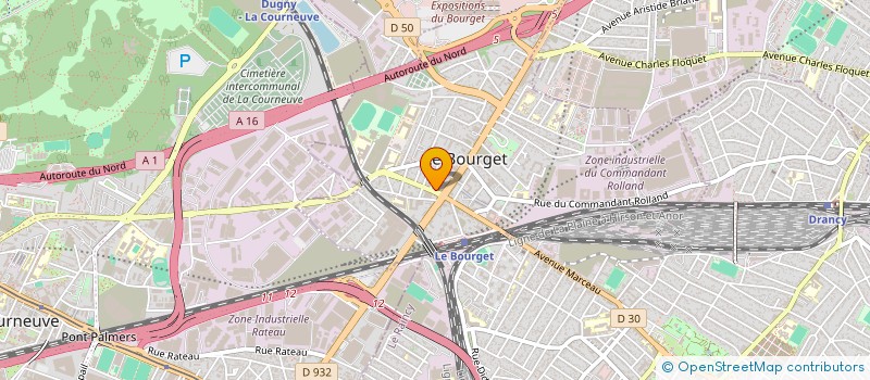 localisation de l'entreprise CM BATI RENOV à LE BOURGET