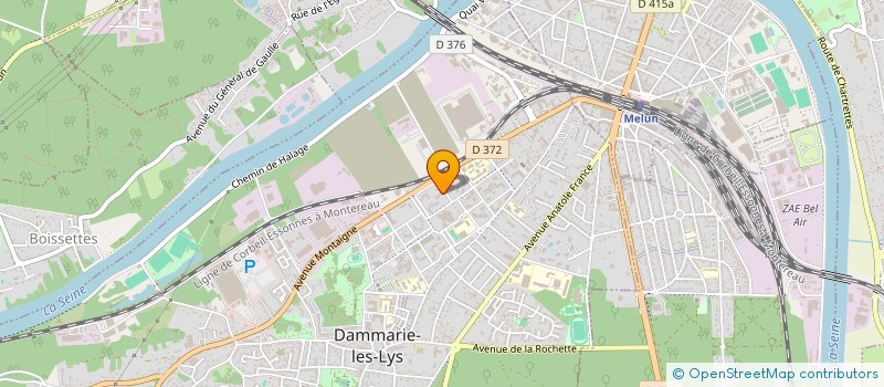 localisation de l'entreprise CM BATIMENT à DAMMARIE-LES-LYS