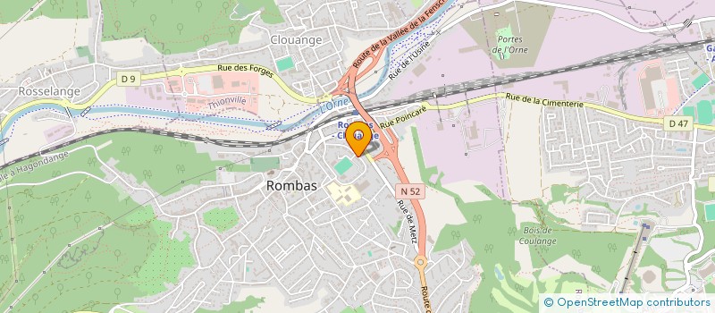 localisation de l'entreprise CM BLANCHE PIERRE  ROMBAS