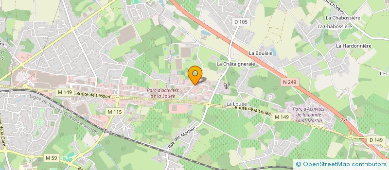 localisation de l'entreprise CM BOIS 44 à HAUTE-GOULAINE