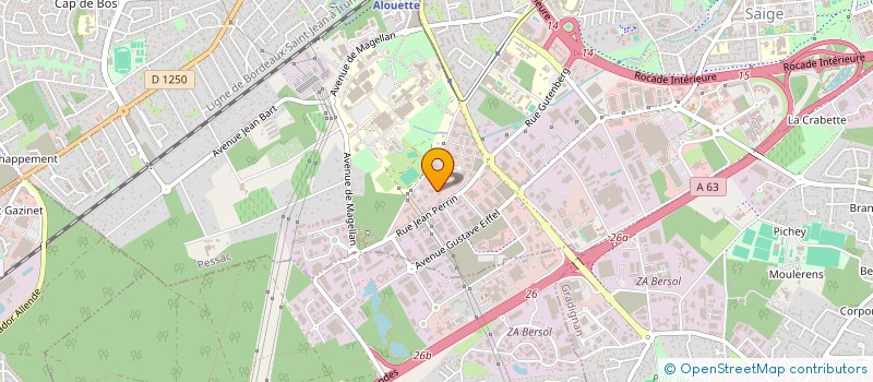 localisation de l'entreprise CM CAPITAL  PESSAC