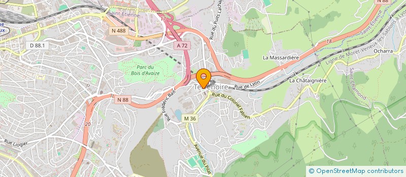 localisation de l'entreprise CM CARRELAGE  SAINT-ETIENNE