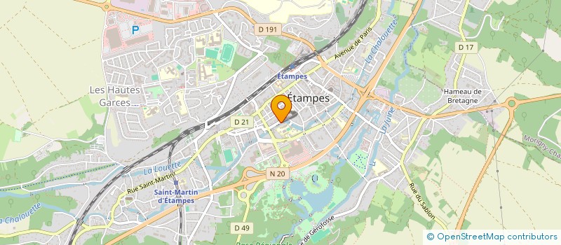 localisation de l'entreprise CM CARRELAGE à ETAMPES