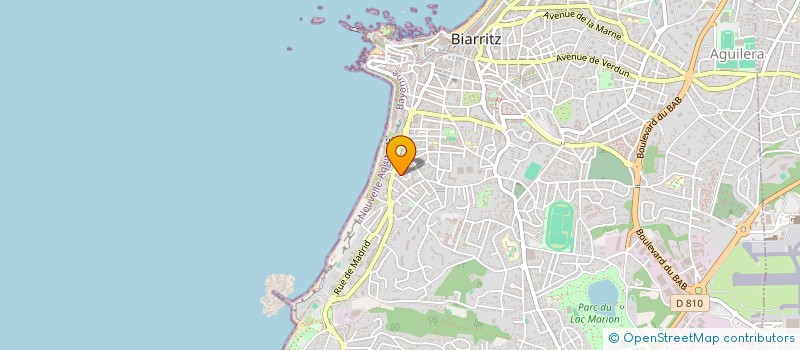 localisation de l'entreprise CM CASTING à BIARRITZ