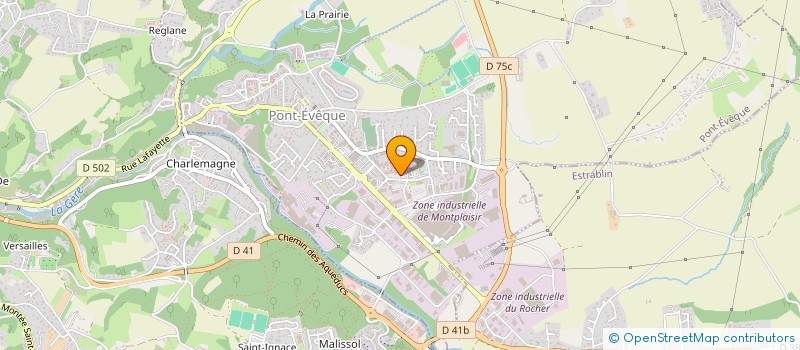 localisation de l'entreprise CM CHARPENTE VIENNE  PONT-EVEQUE