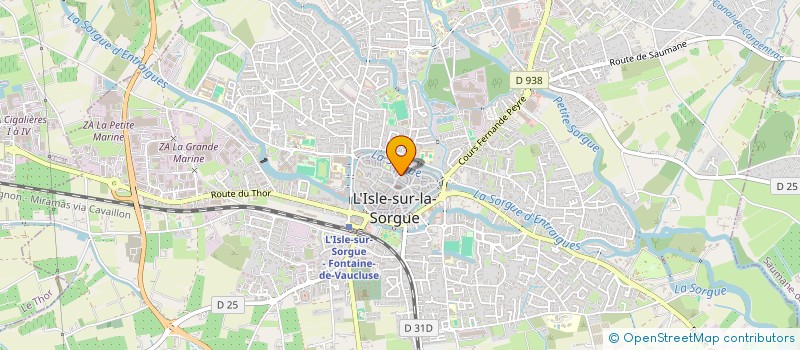 localisation de l'entreprise CM CHATEL à L'ISLE-SUR-LA-SORGUE