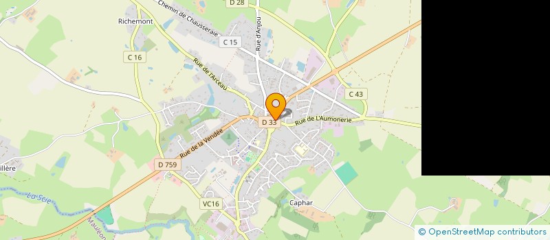 localisation de l'entreprise CM CHATEL SELARL DE MEDECINS  NUEIL-LES-AUBIERS