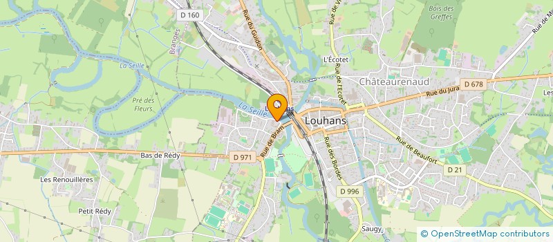 localisation de l'entreprise CM & CO à LOUHANS