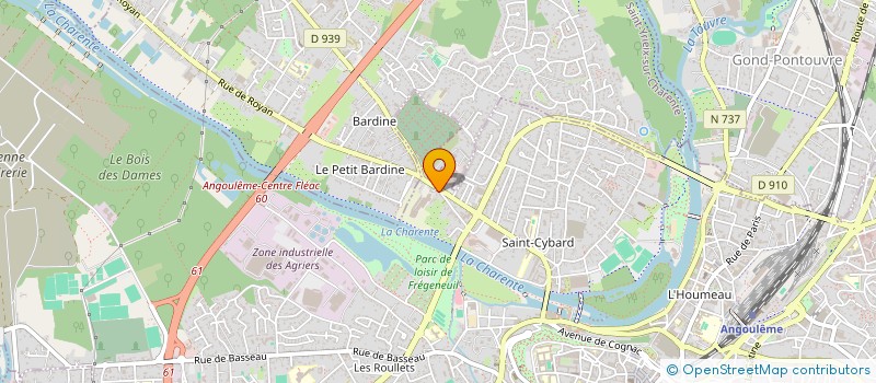 localisation de l'entreprise CM COIFFURE à ANGOULEME