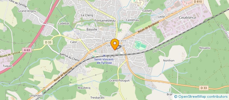 localisation de l'entreprise CM COIFFURE à SAINT-VINCENT-DE-TYROSSE
