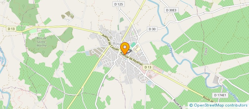 localisation de l'entreprise CM COIFFURE  ROUJAN