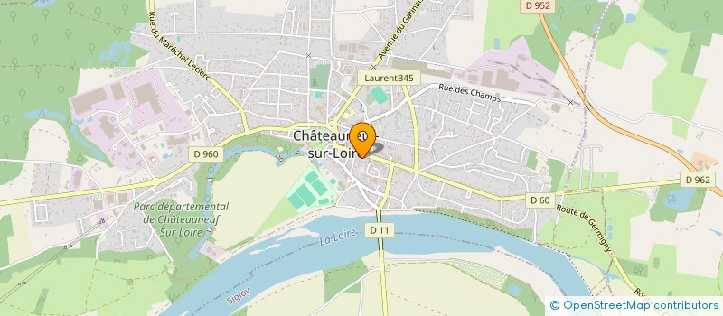 localisation de l'entreprise CM COIFFURE à CHATEAUNEUF-SUR-LOIRE