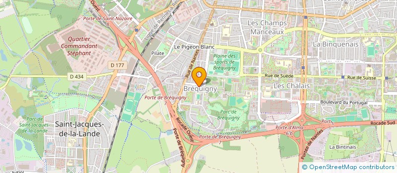 localisation de l'entreprise CM COIFFURE  RENNES