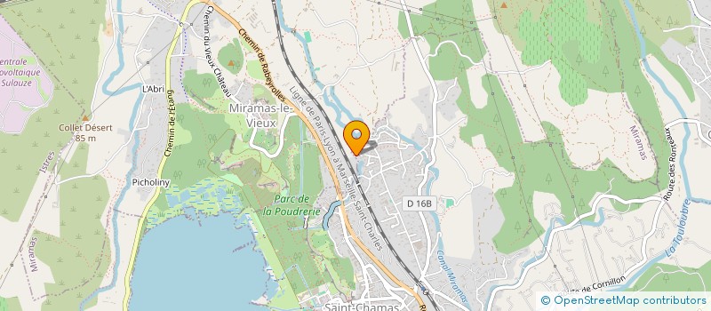 localisation de l'entreprise CM COMMUNICATION  SAINT-CHAMAS