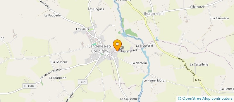 localisation de l'entreprise CM CONFECTION  TESSY-BOCAGE