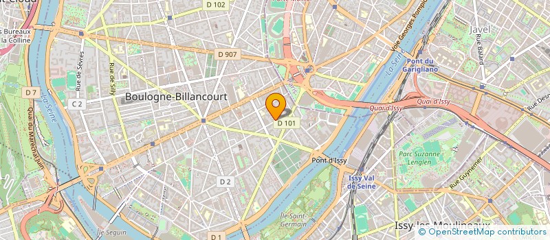 localisation de l'entreprise CM CONSEIL  BOULOGNE-BILLANCOURT