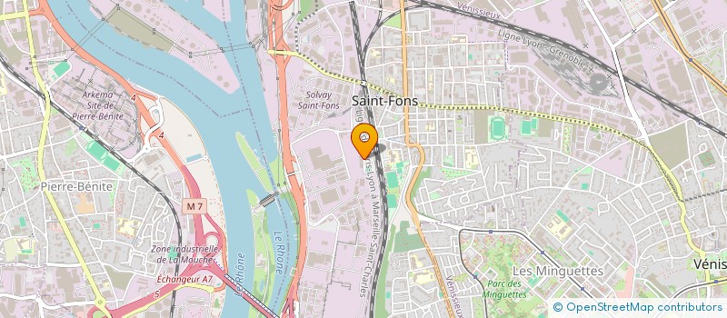 localisation de l'entreprise CM CONSTRUCTION  SAINT-FONS