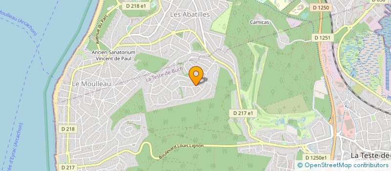 localisation de l'entreprise CM CONSULTING à LA TESTE-DE-BUCH