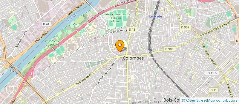 localisation de l'entreprise CM COUVERTURE à COLOMBES