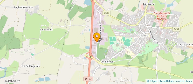 localisation de l'entreprise CM CREATION GROUPE  GUICHEN