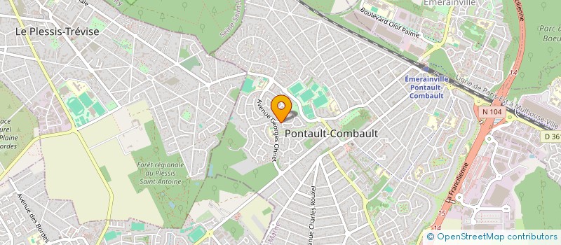 localisation de l'entreprise CM DANSE STUDIO à PONTAULT-COMBAULT