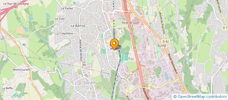 localisation de l'entreprise CM DATA à DARDILLY